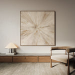 Abstract 1118 Canvas Art 60 x 60 cm / Black