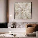 Abstract 1118 Canvas Art 60 x 60 cm / Black