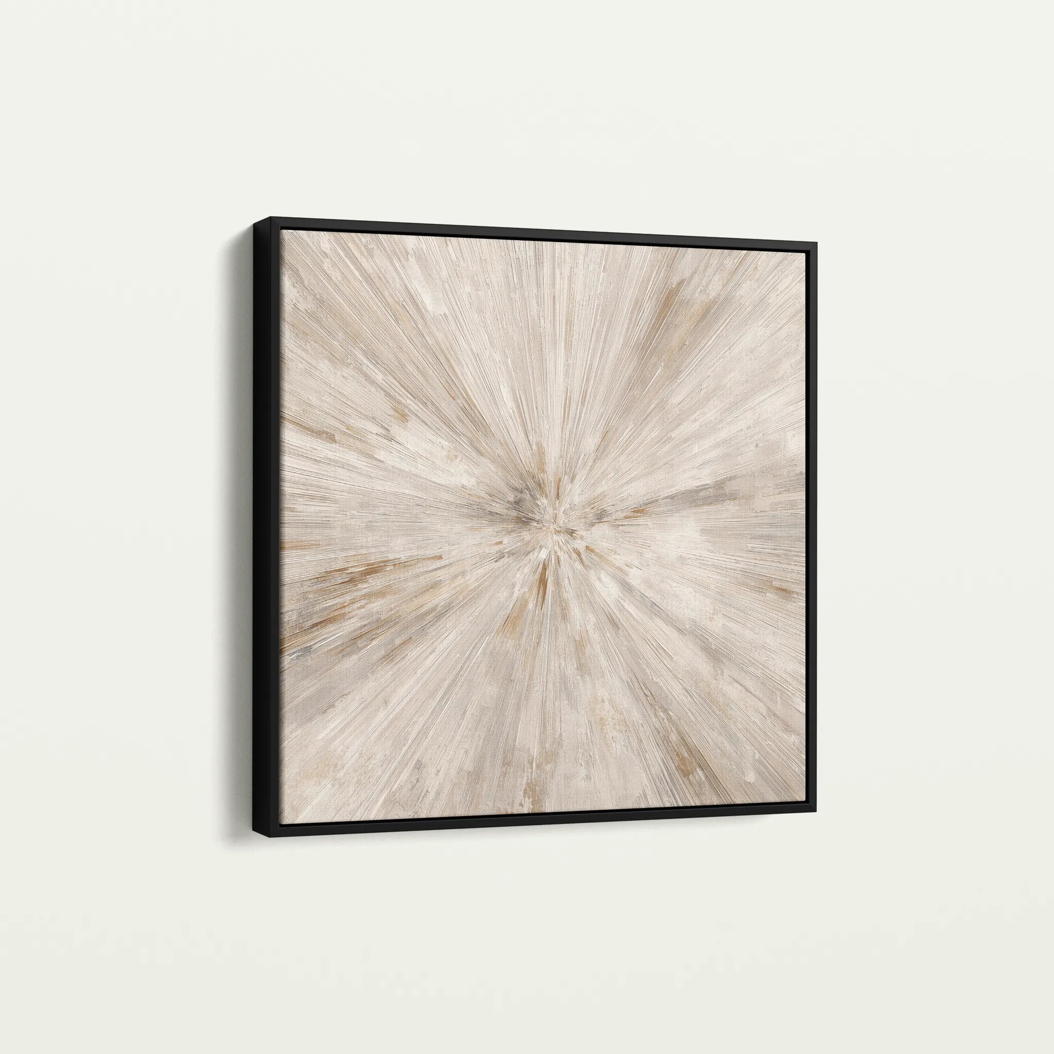 Abstract 1118 Canvas Art 60 x 60 cm / Black