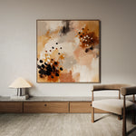 Abstract 1119 Canvas Art 60 x 60 cm / Black