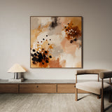 Abstract 1119 Canvas Art 60 x 60 cm / Black