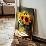 Floral 1119 Canvas Art 60 x 40 cm / Black
