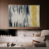 Abstract 112 Canvas Art 60 x 40 cm / Black