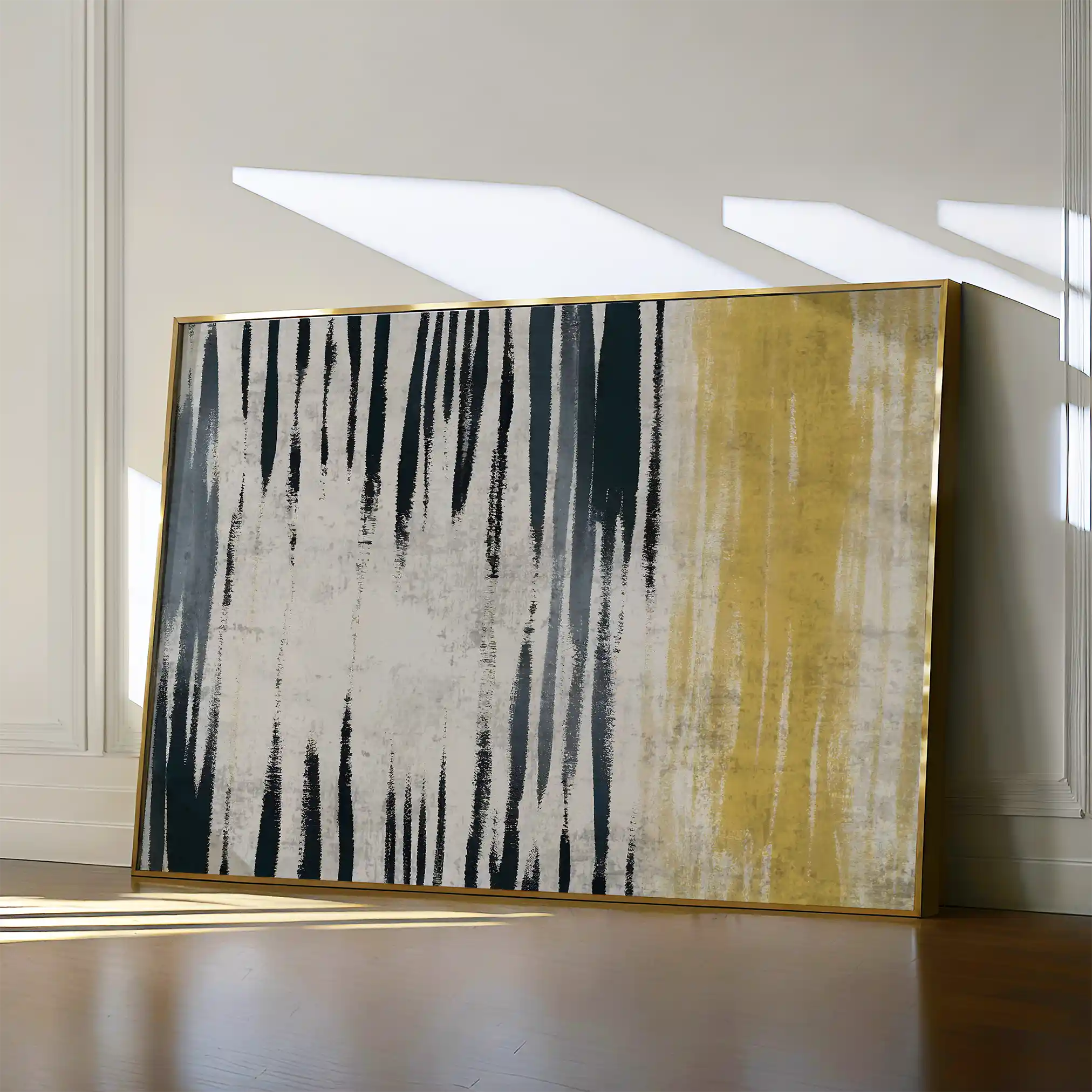 Abstract 112 Canvas Art 60 x 40 cm / Black