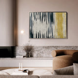 Abstract 112 Canvas Art 60 x 40 cm / Black