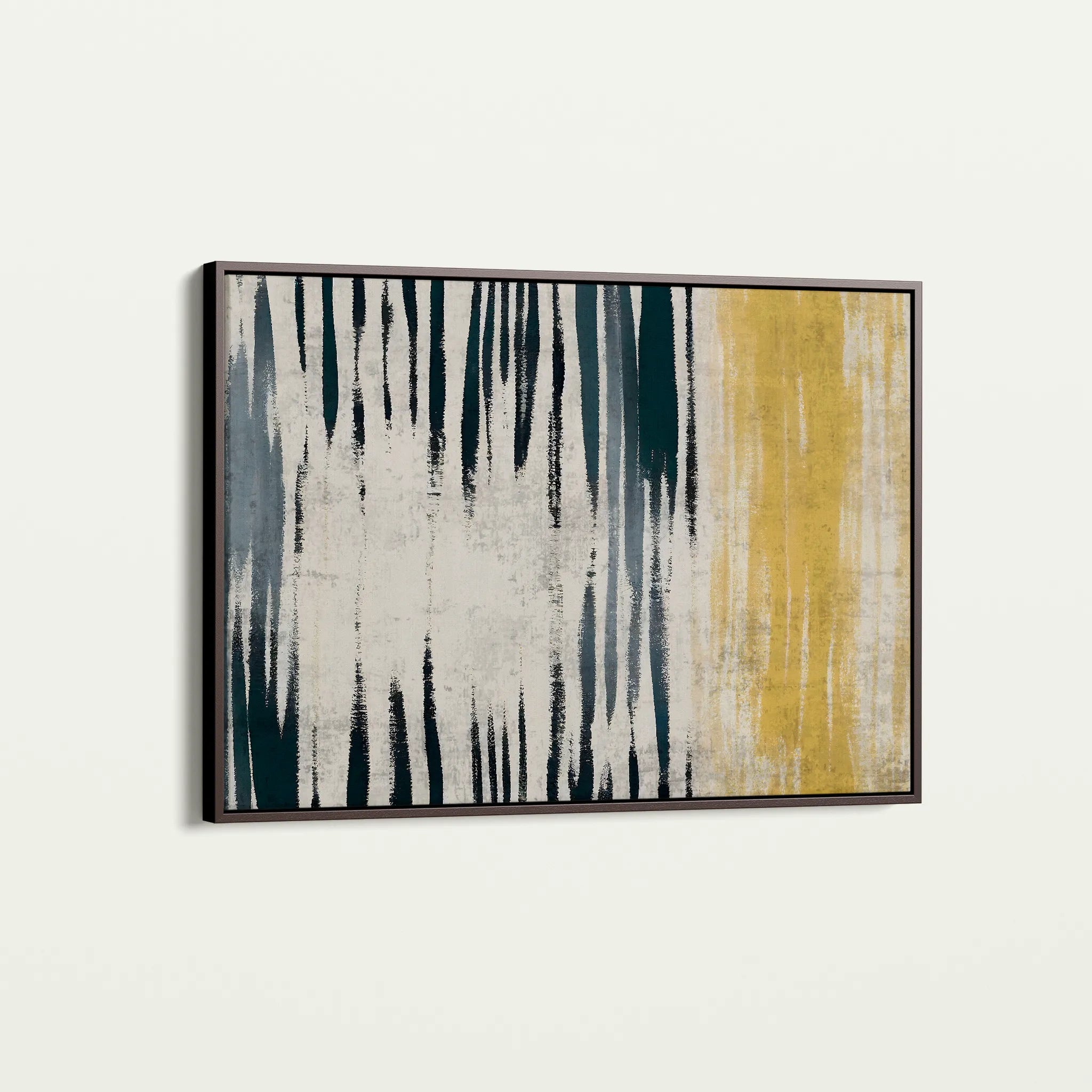 Abstract 112 Canvas Art 60 x 40 cm / Black