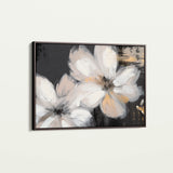 Floral 112 Canvas Art 60 x 40 cm / Black