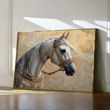 Horses 112 Canvas Art 60 x 40 cm / Black