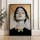 Portrait 112 Canvas Art 60 x 40 cm / Black