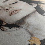 Portrait 112 Canvas Art 60 x 40 cm / Black