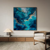 Abstract 1120 Canvas Art 60 x 60 cm / Black