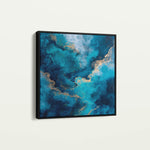 Abstract 1120 Canvas Art 60 x 60 cm / Black