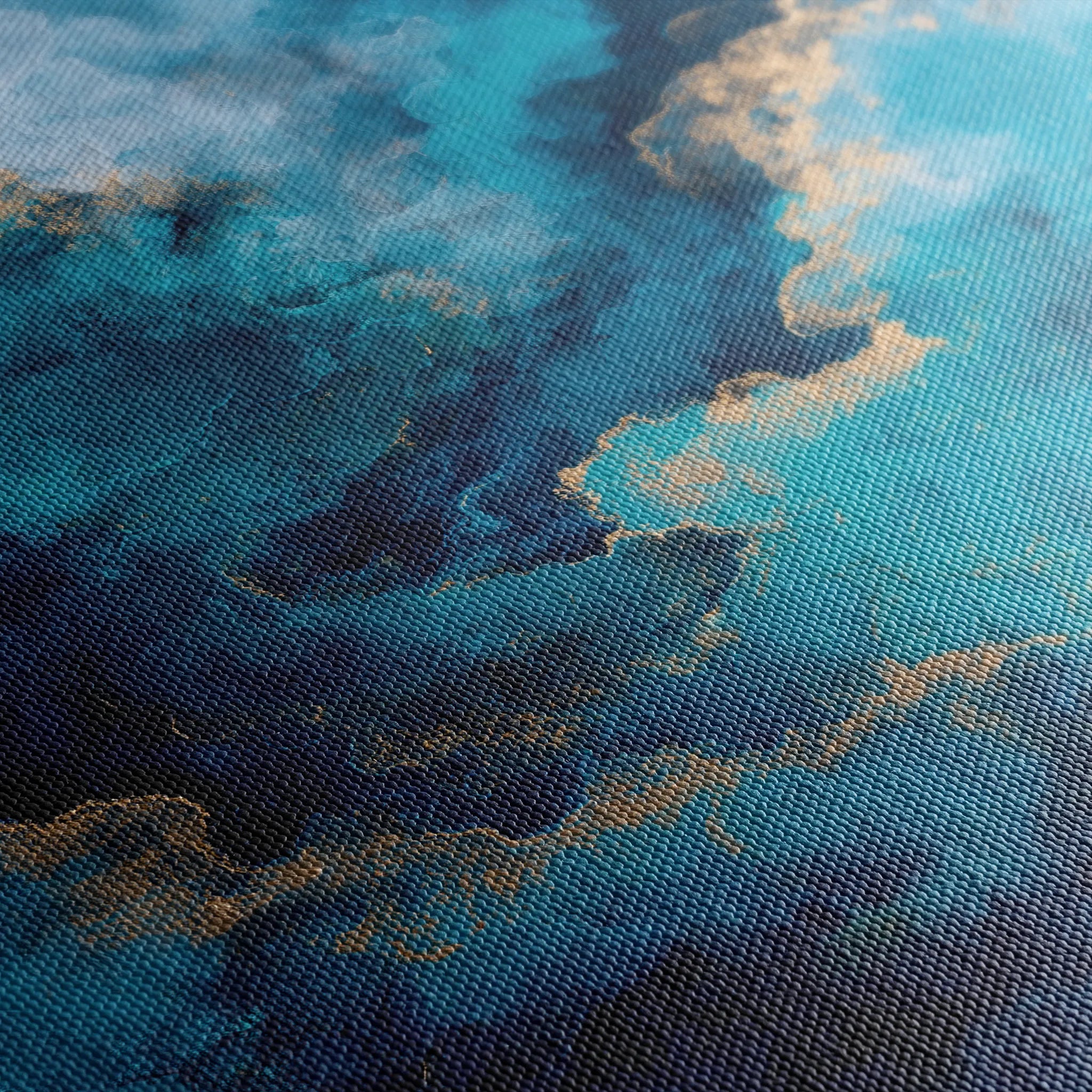 Abstract 1120 Canvas Art 60 x 60 cm / Black