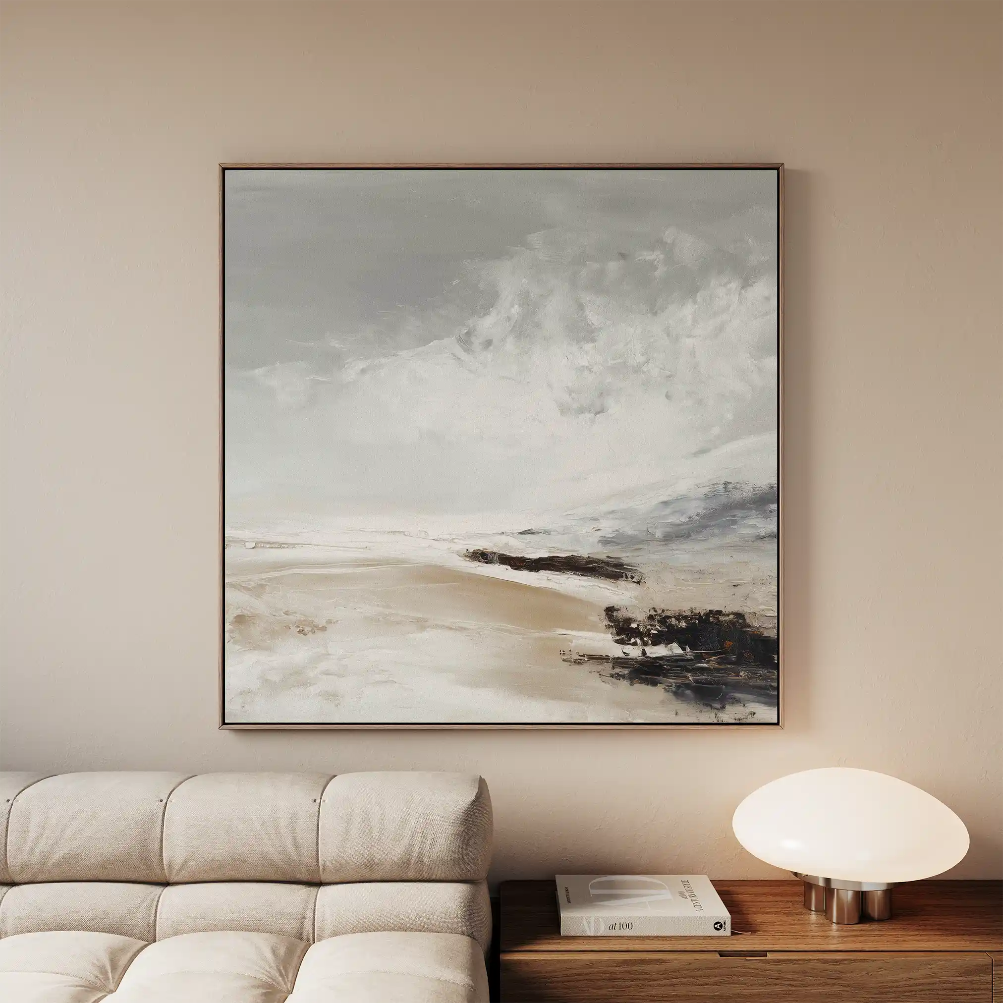 Abstract 1121 Canvas Art 60 x 60 cm / Black