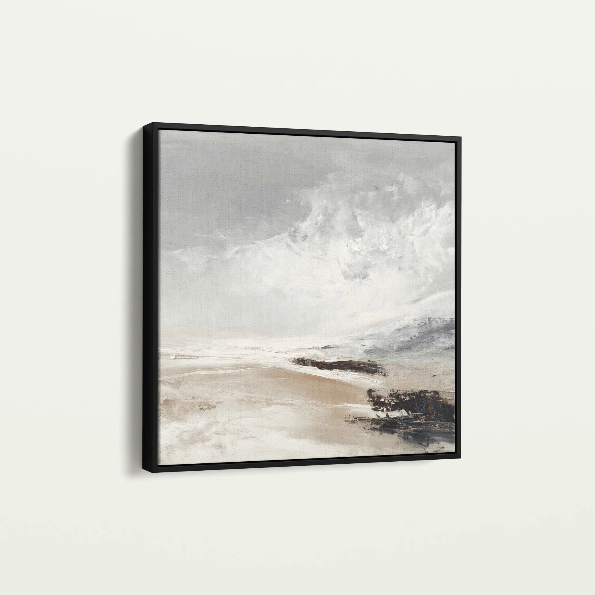 Abstract 1121 Canvas Art 60 x 60 cm / Black