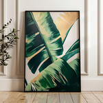 Floral 1121 Canvas Art 60 x 40 cm / Black