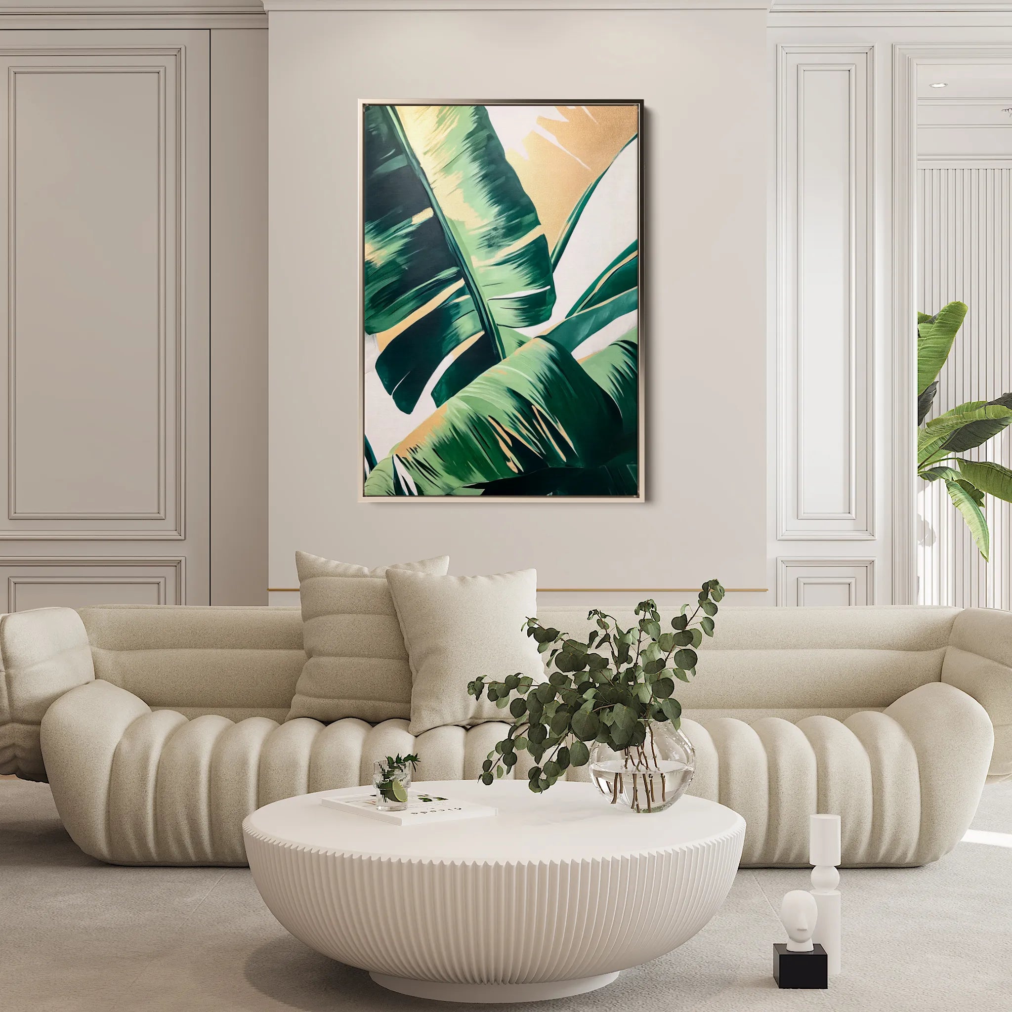 Floral 1121 Canvas Art 60 x 40 cm / Black