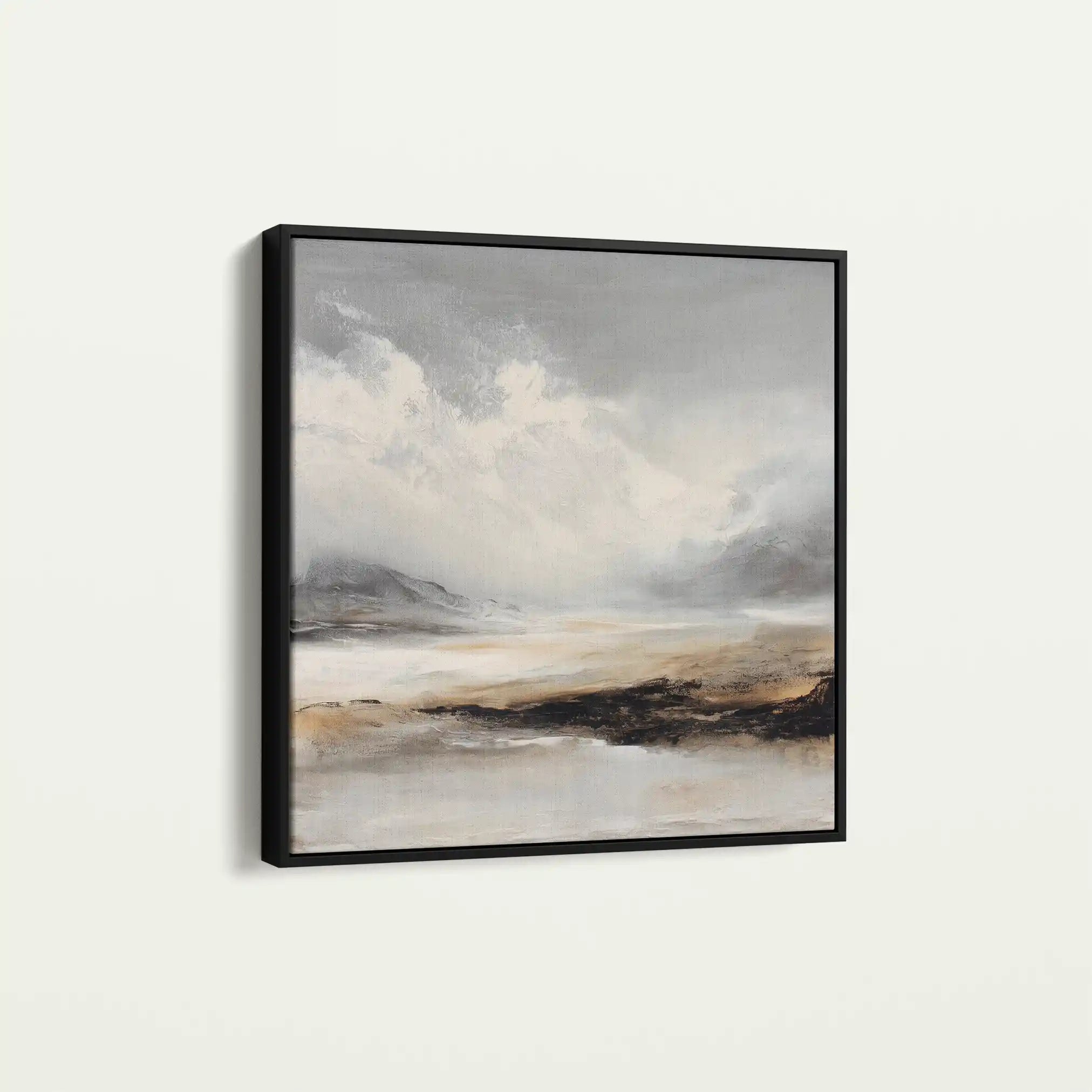 Abstract 1122 Canvas Art 60 x 60 cm / Black