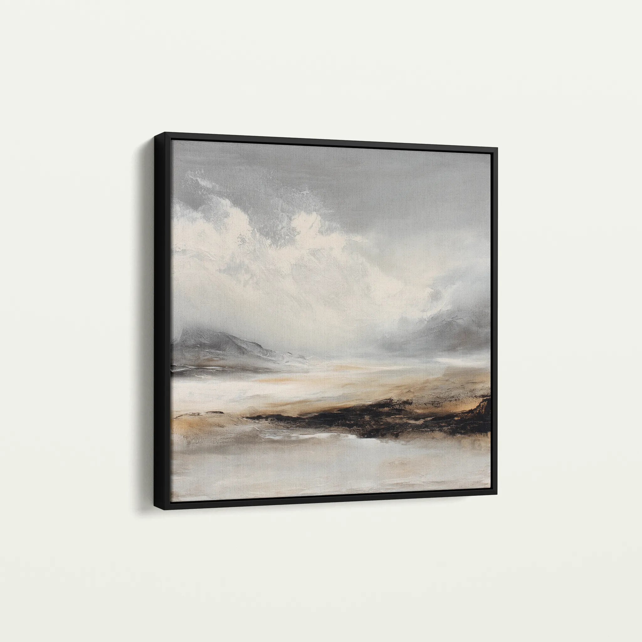 Abstract 1122 Canvas Art 60 x 60 cm / Black