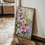Floral 1122 Canvas Art 60 x 40 cm / Black