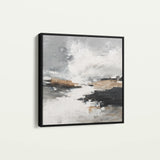 Abstract 1123 Canvas Art 60 x 60 cm / Black