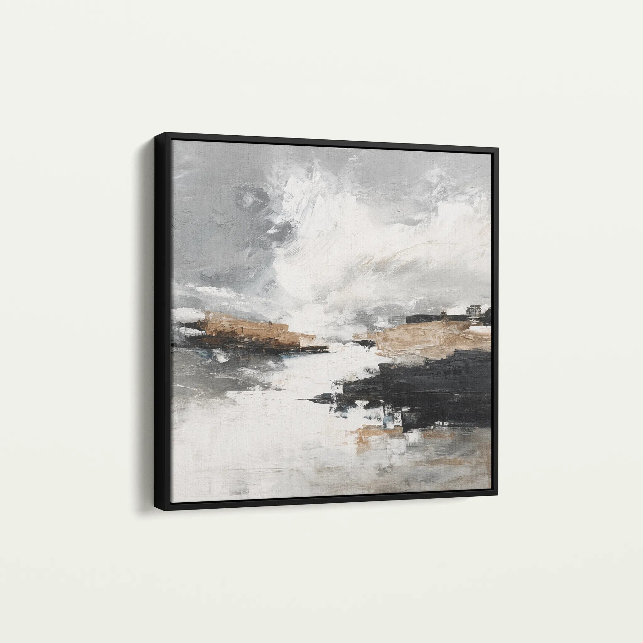 Abstract 1123 Canvas Art 60 x 60 cm / Black