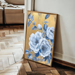Floral 1123 Canvas Art 60 x 40 cm / Black