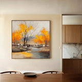 Abstract 1124 Canvas Art 60 x 60 cm / Black