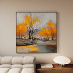 Abstract 1124 Canvas Art 60 x 60 cm / Black