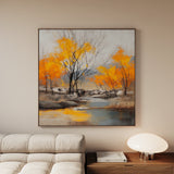 Abstract 1124 Canvas Art 60 x 60 cm / Black