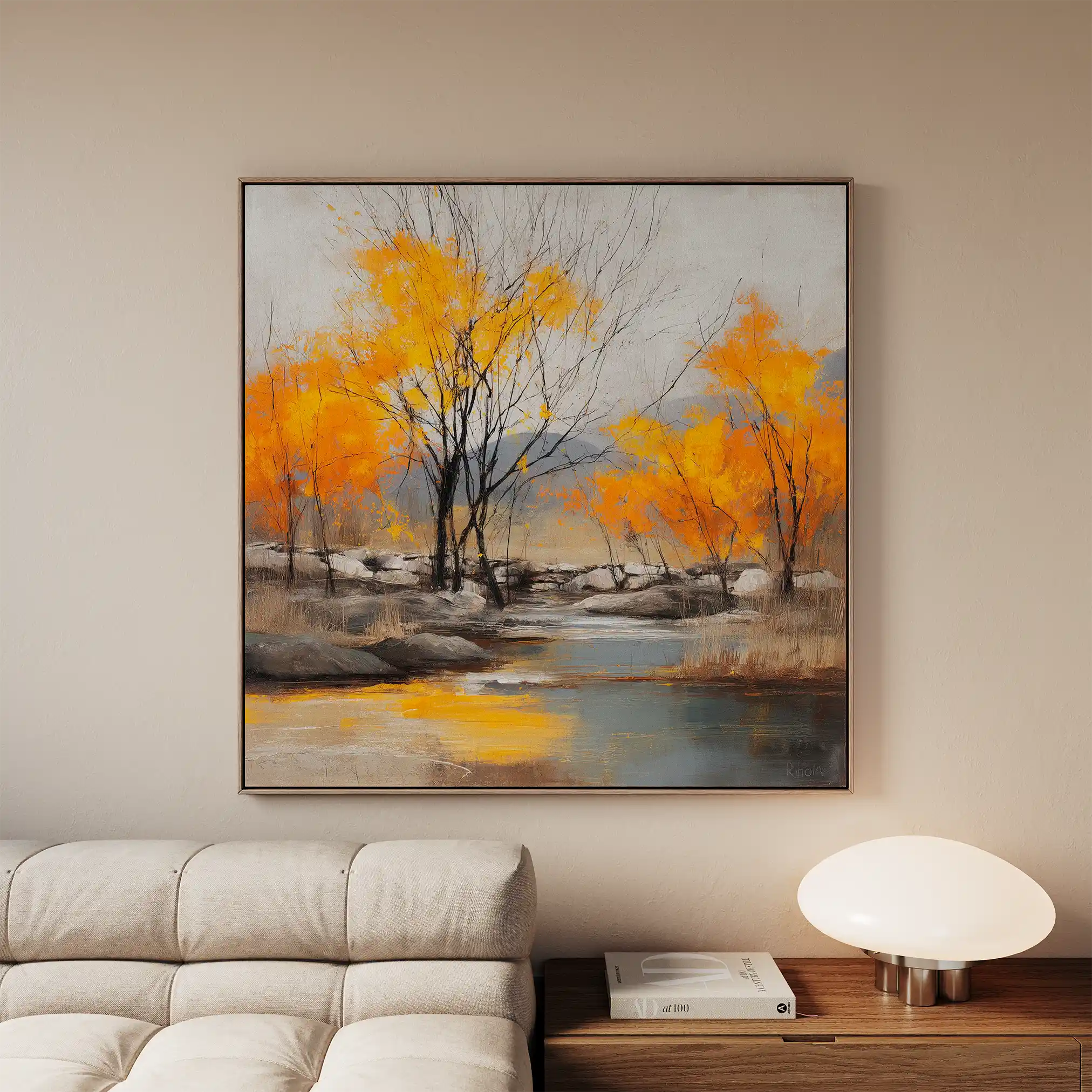 Abstract 1124 Canvas Art 60 x 60 cm / Black