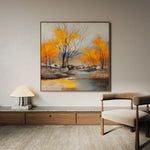 Abstract 1124 Canvas Art 60 x 60 cm / Black