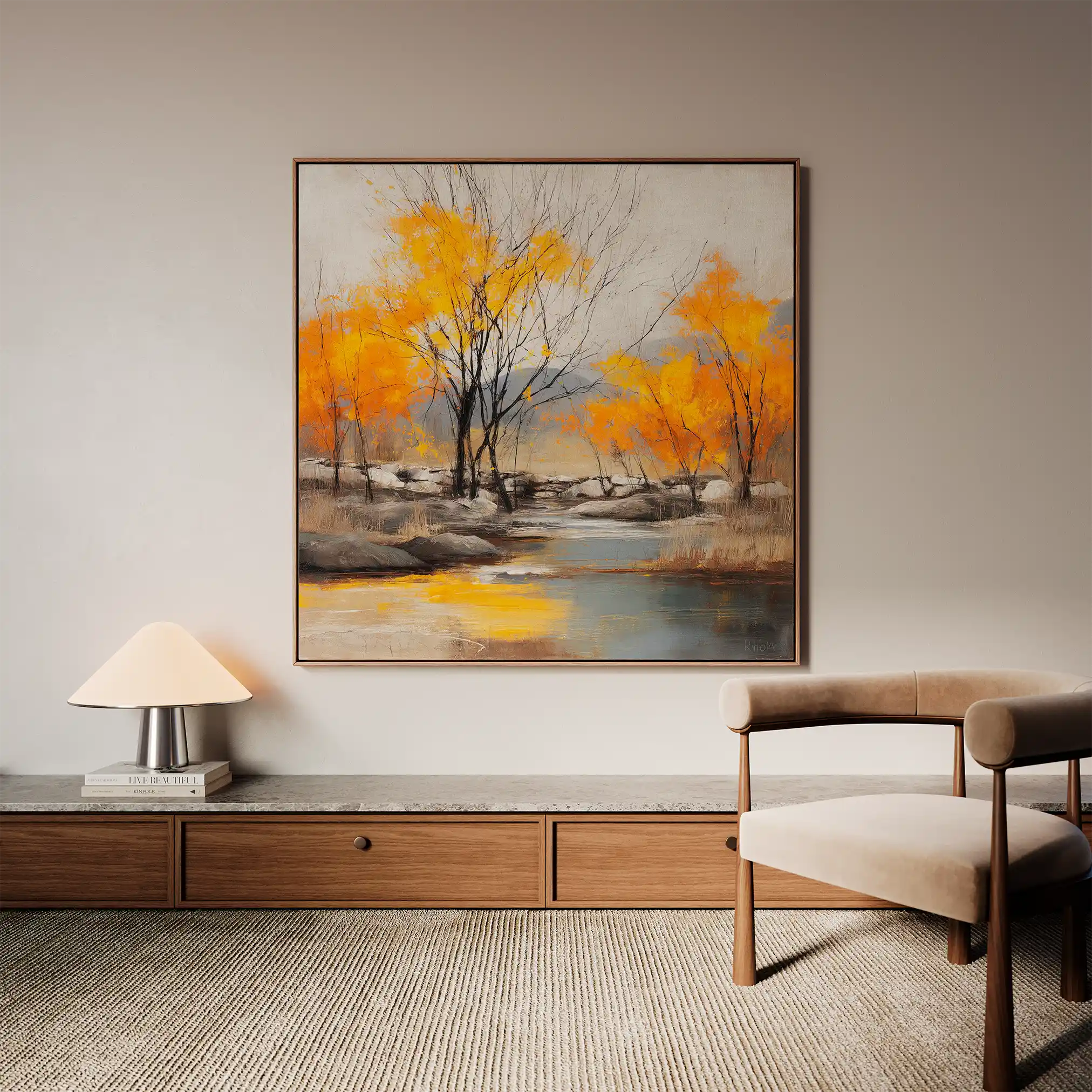 Abstract 1124 Canvas Art 60 x 60 cm / Black