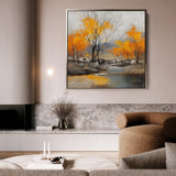 Abstract 1124 Canvas Art 60 x 60 cm / Black