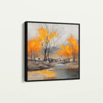 Abstract 1124 Canvas Art 60 x 60 cm / Black