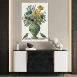 Floral 1124 Canvas Art 60 x 40 cm / Black