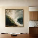 Abstract 1125 Canvas Art 60 x 60 cm / Black
