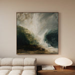 Abstract 1125 Canvas Art 60 x 60 cm / Black