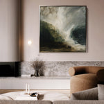 Abstract 1125 Canvas Art 60 x 60 cm / Black