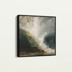 Abstract 1125 Canvas Art 60 x 60 cm / Black