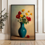 Floral 1125 Canvas Art 60 x 40 cm / Black
