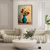 Floral 1125 Canvas Art 60 x 40 cm / Black