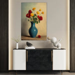 Floral 1125 Canvas Art 60 x 40 cm / Black