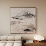 Abstract 1126 Canvas Art 60 x 60 cm / Black