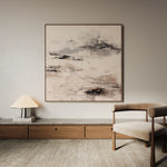 Abstract 1126 Canvas Art 60 x 60 cm / Black