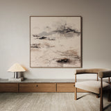 Abstract 1126 Canvas Art 60 x 60 cm / Black