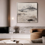Abstract 1126 Canvas Art 60 x 60 cm / Black