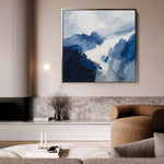 Abstract 1127 Canvas Art 60 x 60 cm / Black