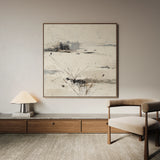 Abstract 1128 Canvas Art 60 x 60 cm / Black