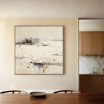 Abstract 1128 Canvas Art 60 x 60 cm / Black